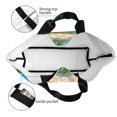 thumbnail image 4 of Rateoe Earth View World Map Tote Bag - Waterproof Lightweight Handbags Travel Shoulder Bag for Hiking Yoga Gym Swimming Travel Beach, 4 of 8