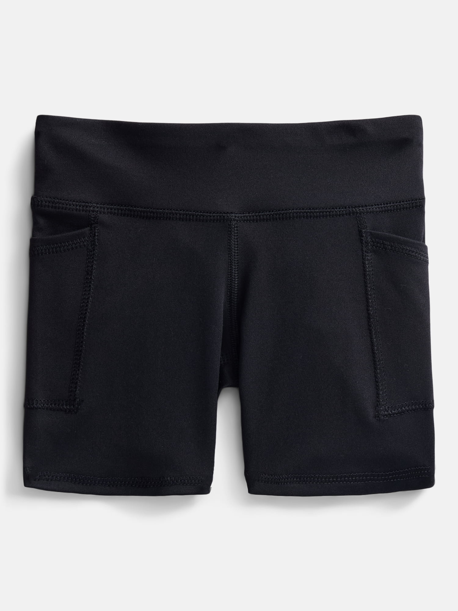 Athletic Works Girls Active Bike Shorts, 2-Pack, Sizes 4-18 & Plus