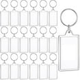 thumbnail image 1 of 150 Pack Clear Acrylic Photo Picture Keychain Blank Photo Insert Keyring DIY Personalize Favor for Family Friends, 1 of 7