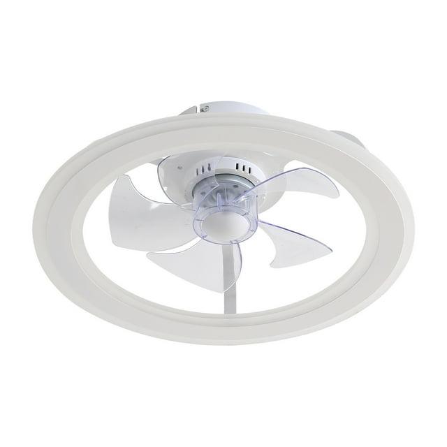 2 Ceiling Fan With Led Light Remote Control App Control 18 Inch Dimmable 5 Wind Levels Energy Saving For Living Room Bedroom Office Desk Room