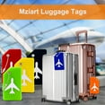 thumbnail image 2 of Mziart 6 Pack Silicone Luggage Tags for Suitcases TSA Approved Luggage Tag Holder Personalized Travel Bag Tags for Luggage, Suitcase Tags Identifiers with Name ID Card and Steel Loops (Multicolor), 2 of 7