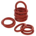 thumbnail image 1 of EXHUMKY 10Pcs Silicone Gasket Ice Cream Maker Replacement Parts Dark Red, 1 of 6
