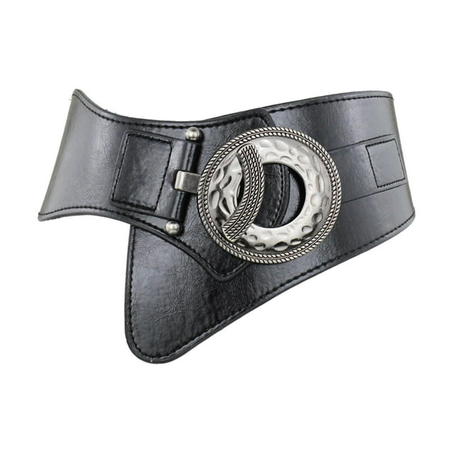 Cinturón elástico ajustable para mujer, ideal para bodas y fiestas. Negro
