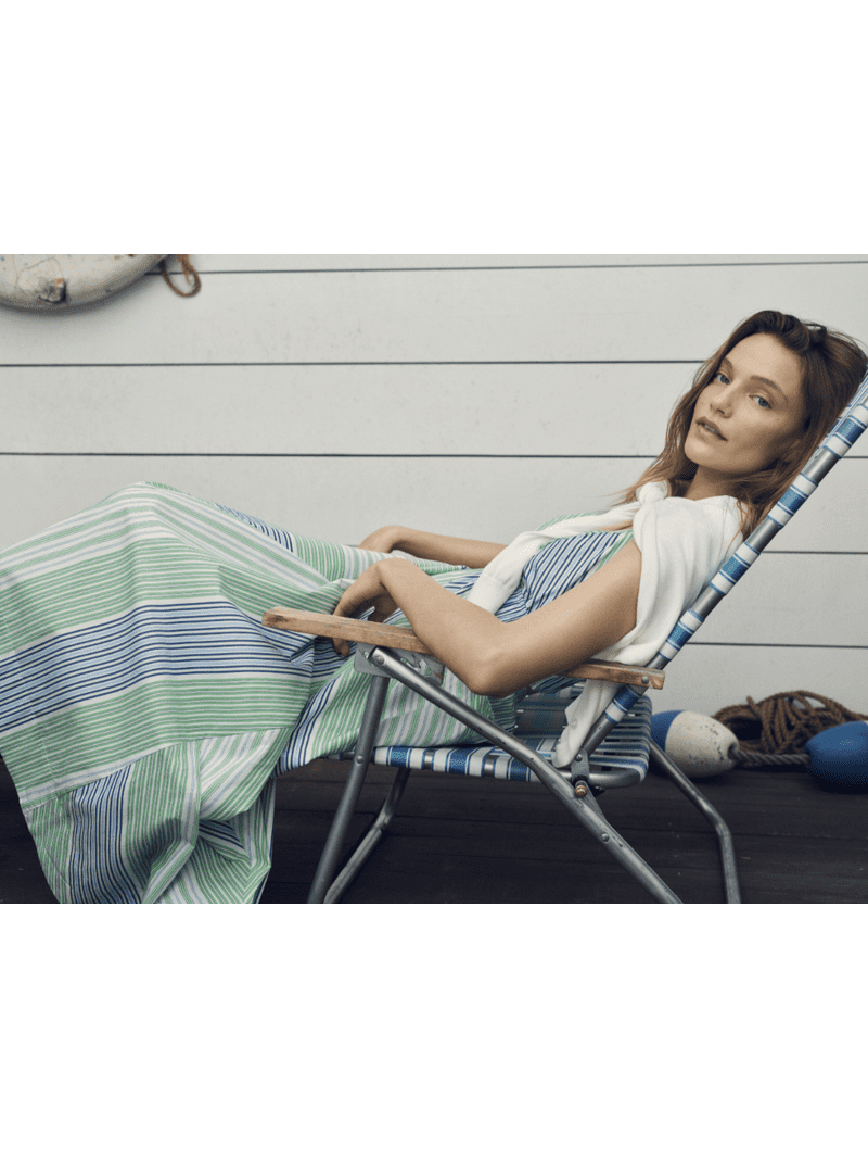 striped cotton maxi dress for women Canggu Maxi Dress