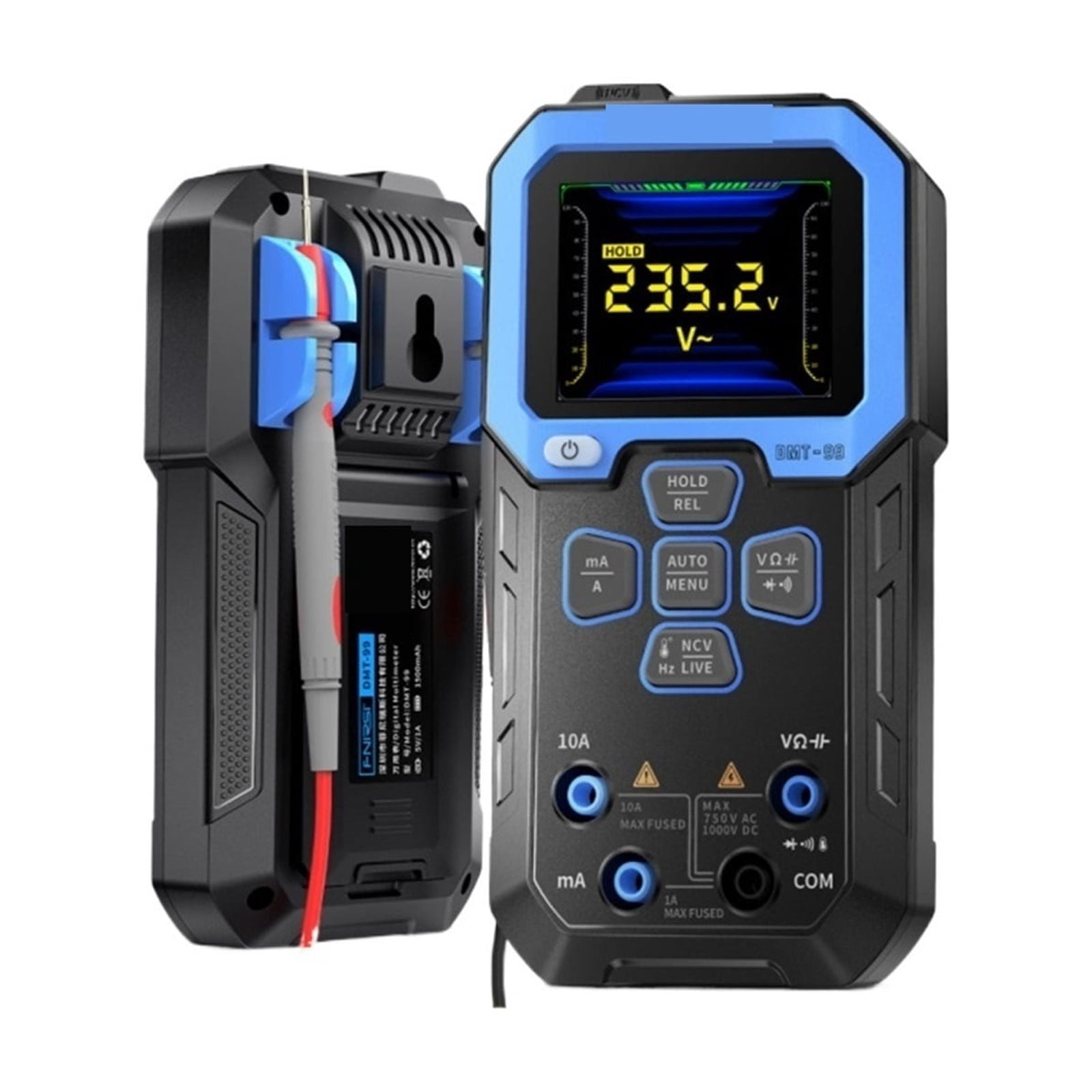 DMT-99 Digital Multimeter True RMS 10000 Counts Resistance Capacitance Frequency Temperature Current Voltage NCV Tester ,Accurate and Speed