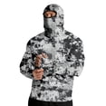 thumbnail image 5 of BRGZLK Men Sun Jacket Summer Fashion Print Long Sleeve Lightweight Breathable Sun Protection Hooded Top with Face Cover E L, 5 of 6