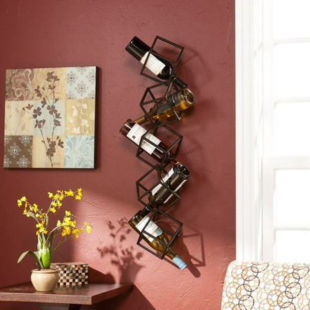 Southern Enterprises Nyssa 5-Bottle Wall-Mounted Wine (Best Racks Of All Time)