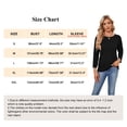 thumbnail image 4 of MOMOFEEL Long Sleeve Top for Woman Crewneck T-Shirts 3/4 Sleeve Tunic Tops For All Seasons (M9001 Black L), 4 of 6