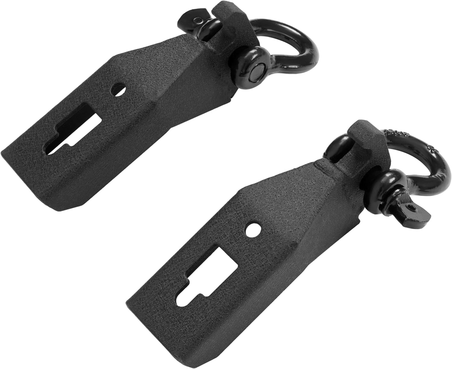 Kojem Front Tow Hook Mount Kit for Ford F150 F-150 2009-2023 W/ 3/4" D-Ring Shackles Steel