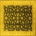 thumbnail image 1 of Ahgly Company Indoor Square Oriental Yellow Traditional Area Rugs, 3' Square, 1 of 4