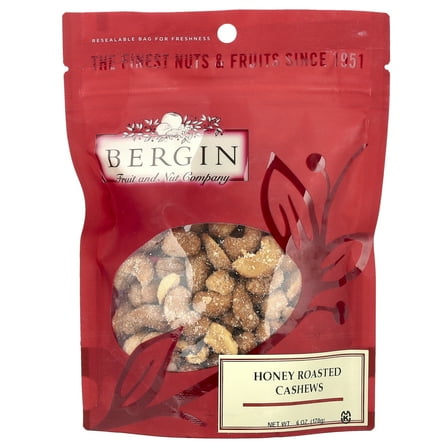Bergin Fruit and Nut Company Honey Roasted Cashews, 6 oz (170 g)