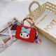 thumbnail image 1 of Sanrio-Bolso de hombro de dibujos animados para niños, bandolera de seda con lazo, a la moda, 1 of 4