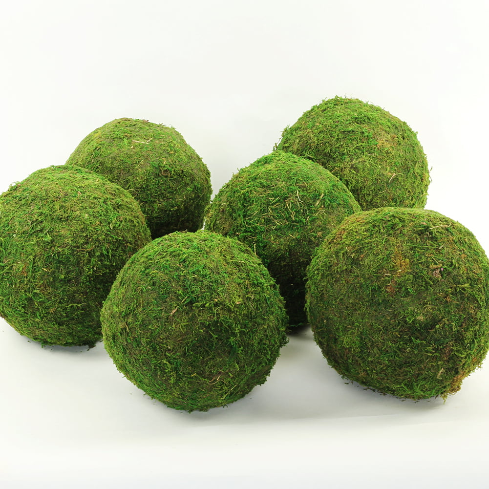 Koyal 6 Pack Green Moss Balls 8 Inch Walmartcom