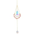thumbnail image 2 of Lámpara colgante de cristal Windchime, prisma facetado, colectores de terre, adornos de , decoración para ventana, coche, boda, hogar - rojo mayimx Crystal windchime, 2 of 8