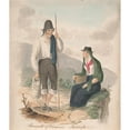 thumbnail image 3 of Alfred Diston 20x23 Black Modern Framed Museum Art Print Titled - Peasants of Chasna, Tenerife (1825), 3 of 5