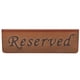 thumbnail image 1 of Letrero reservado, Letrero de mesa reservado de doble cara de acero inoxidable, Letrero reservado para restaurante de servicio de alimentos para restaurante Bar Pub, 1 of 10