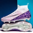thumbnail image 4 of Zapatos de fútbol para hombre, botas de fútbol Unisex, tacos de entrenamiento de tobillo alto, zapatillas profesionales ultraligeras para exteriores, TF/FG, 4 of 5