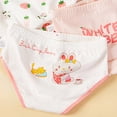 thumbnail image 5 of Quealent Kid Toddler Girl Cotton Briefs Baby Panties Infant Underwear Children 4 Pcs Set Soft Breathable Cute Print Underpants Pink for Size 6-8 Years, 5 of 5