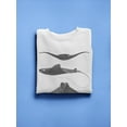 thumbnail image 3 of Grey-Scale Stingrays Ii. Sweatshirt Women -Studio W Designs, Female 3X-Large, 3 of 4