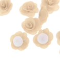 thumbnail image 4 of facefd 20 Pieces Silk Rose Flower Head Bud DIY Craft Wedding Decor Beige, 4 of 5