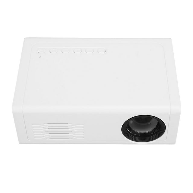 Projecteur Portable, Résolution 200LM 1080P, Ratio d'Aspect 4:3, Distance de Projection 60 Pouces, Haut-Parleur Intégré, Interface Multimédia USB, HD pour Téléphone Intelligent Tablette Ordinateur Portable