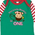 thumbnail image 4 of Inktastic Little Monkey Girl 1st Birthday Girls Long Sleeve Baby Bodysuit, 4 of 5