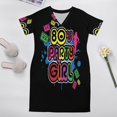 thumbnail image 5 of 80s Party Vintage Retro Eighties Costume Loose Pocket Dress Dresses Summer Summer Dresses for Women, 5 of 9