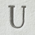 thumbnail image 3 of SKL Home Casual Monogram Bath Towel, "U", White, 3 of 6