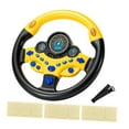thumbnail image 2 of Volante de juguete para niños, controlador de conducción simulado, volante portátil, juego de coche para niños, juguete con sonido para niños pequeños Amarillo, 2 of 8