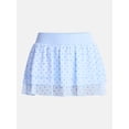 thumbnail image 5 of No Boundaries Crinkle Chiffon Mini Skort, Women's XXS-XXL, 5 of 5