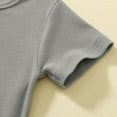 thumbnail image 5 of LIJCC Boys Short Sleeve Shirt with 3 Button, Henley Shirt for Boys & Girls Without Collar , Polo Shirt Without Collar(Grey,9-10 Years), 5 of 9