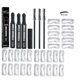 thumbnail image 1 of Juego de lápices para cejas Eelhoe, sencillos y rápidos, para cejas, con forma de tarjeta, para cejas, naturales, resistentes al agua, de larga duración, sin maquillaje, 3 unidades, gris oscuro, 1 of 5