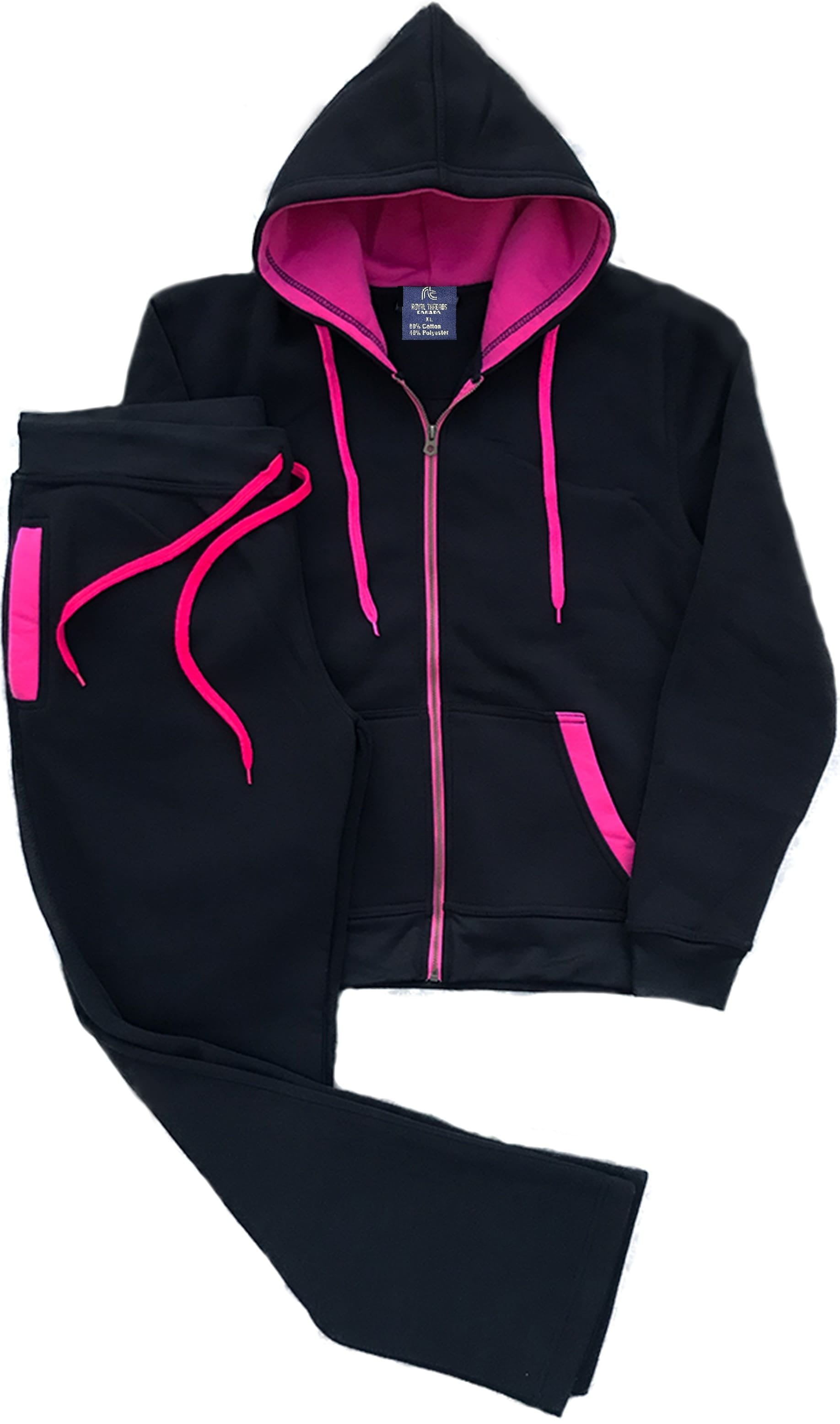 Women's Blossoms Jogging Sweat Jacket & Sweatpants Full Suit outfit