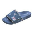 thumbnail image 2 of Pupeez Kids Danim Color Open Toe Slipe Slippers, 2 of 4