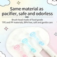 thumbnail image 7 of Baby Toothbrush, Newborn Silicone Tongue Cleaner, Baby Oral Cleaning Set, Toddler Toothbrush for 0-6 Months and 6 to 18 Months, Tongue Brush + Teething Brush Value Set, 7 of 7