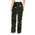 thumbnail image 2 of Halloween Pajama Pants Women, halloween green spiderweb cobweb Halloween Costumes Sweatpants Soft Sleep Lounge Pants, Casual PJ Bottoms Pants with Pockets, 2 of 7