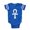 Royal Blue, variant on CafePress - Ankh - Cute Infant Baby Football Bodysuit