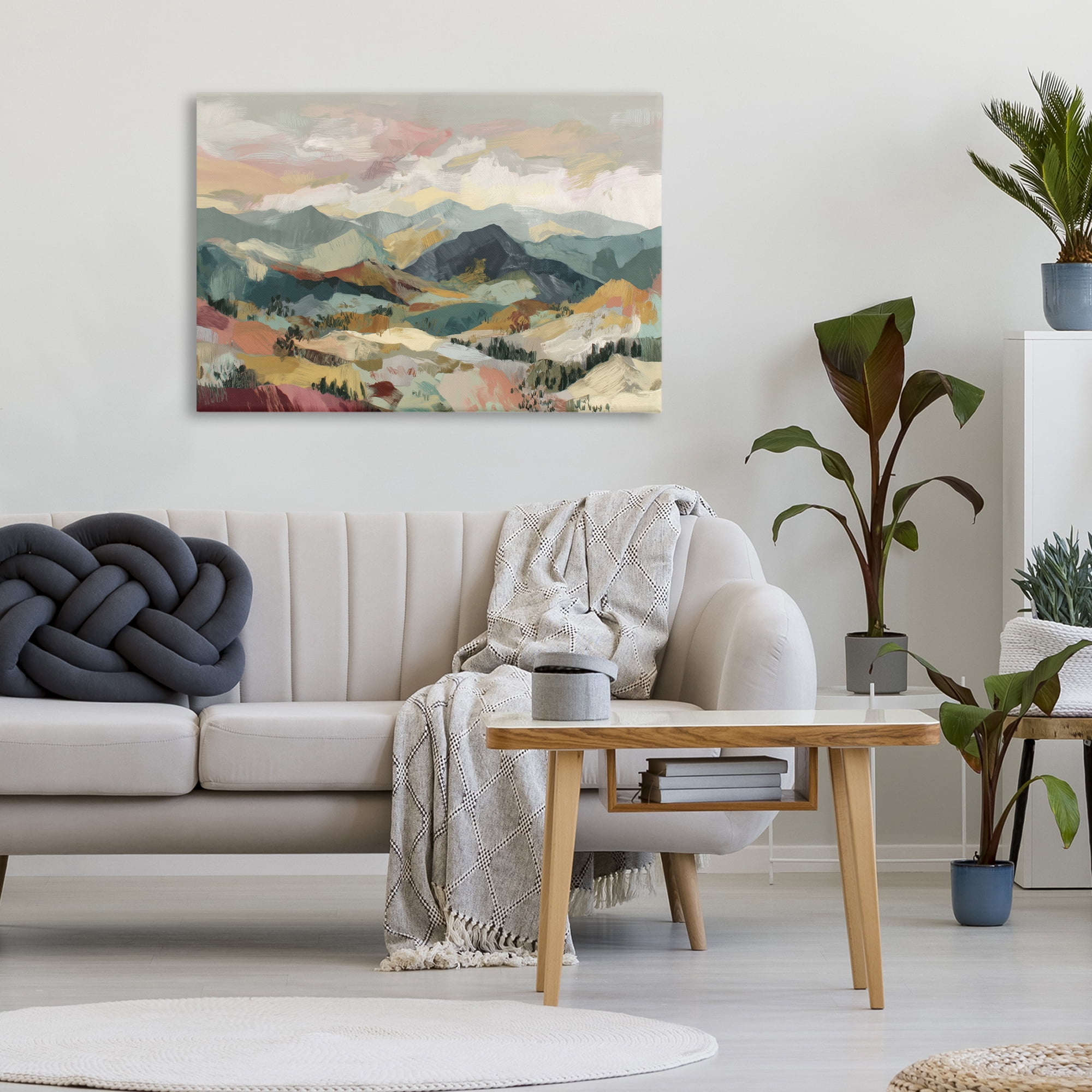 Stupell Industries Mountain Valley Vista Canvas Wall Art, design by Chromatic Storm Studio