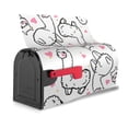 thumbnail image 4 of Haiem Alpacas and Hearts Mailbox Covers Magnetic ,Mailbox Wraps Post Letter Box Cover for Holiday Garden Yard Decor-25.5x21 in, 4 of 9