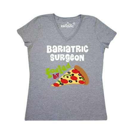 Bariatric Surgeon Pizza Women's V-Neck T-Shirt (Best Bariatric Surgeons In Ct)