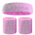 thumbnail image 3 of Sweatbands Set Colorful Headband Wristband Elastic Athletic Sweat Absorbing Sweatband For (ruipei), 3 of 3