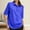 Blue, variant on TODOZO T Shirts for Women Loose Fit Casual Lightweight Soft Basic Tees Summer Clothes for Women Women's Loose Short Sleeved T Shirt Casual Large Size Fashionable Collar Black L
