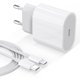 thumbnail image 1 of Cargador rápido de 20W para iPhone USB C Chzrgeur Apple 14 Plus (76,69*45,7*24,2 mm), 13 Pro Max, 12, 11, 8, X, XS, XR, SE Cargador rápido Cable de carga rápida tipo C Cable de recarga Rcmcharge, 1 of 4