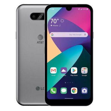 LG Phoenix 5, 5.7-inch HD  Display, (16GB, 2GB RAM), 13 MP Wide 5 MP Dual Cameras, 3000mAh Battery, Android Q, 4G LTE, AT&T Unlocked / GSM Unlocked Smartphone - Silver (Used)