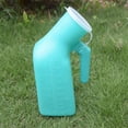 thumbnail image 2 of 2 Pack Green 32oz./ 1000ml Thick Firm Male Urinal Urine Bottle with Replacement Lids, 2 of 10