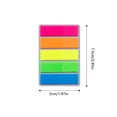 thumbnail image 2 of 5-Color Flat Head Index Tabs, Self-Adhesive Sticky Page Markers for Books and Notebooks, 2 of 6