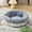 💖Gray_New#964, variant on Round Thickened Winter Pet Bed Dog Bed Extra Warm Fleece Lining Plush Velvet Large | 1pc | Washable Non-Slip Base | Beige | 40 x 27cm | Durable Home Sleeping Mat