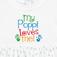 thumbnail image 4 of Inktastic My Poppi Loves Me Girls Baby Dress, 4 of 5