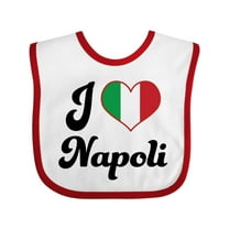Inktastic I Heart Napoli Boys or Girls Baby Bib