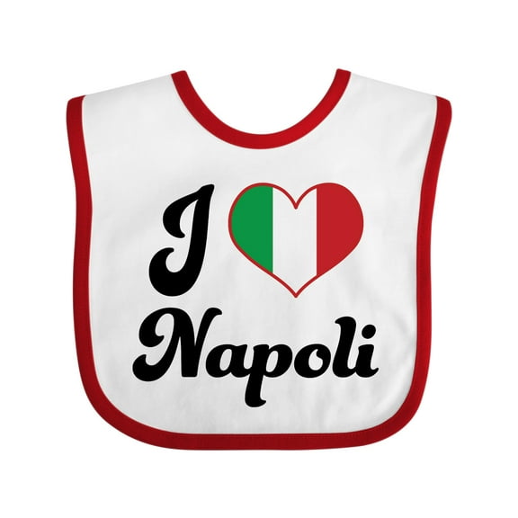Inktastic I Heart Napoli Boys or Girls Baby Bib